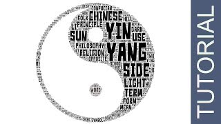 Yin Yang word cloud art [upl. by Fraase]