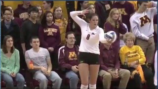 Minnesota vs Jackson State University NCAA 2015 Volleyball Set 3 [upl. by Ailin]