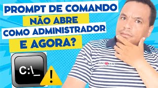 Prompt de comando não abre como administrador Resolvido [upl. by Amzaj]