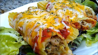 STUFFED MANICOTTI WITH MEAT AND CHEESE  EASY MANICOTTI WITH MEAT [upl. by Nicholson]