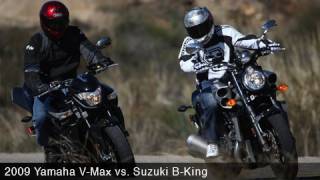 2008 Suzuki BKing vs 2009 Star VMAX [upl. by Ilbert]