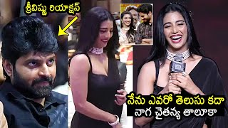 Daksha Nagarkar Cute Speech  Swag Pre Release Event  Sree Vishnu  News Buzz [upl. by Asreht]