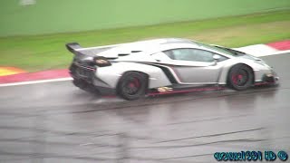 EXCLUSIVE  Lamborghini Veneno first time on track [upl. by Nitsej]