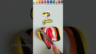 When I Mixing Color Cheetos logo colormixing satisfying mixingthings oddlysatisfying [upl. by Luz]