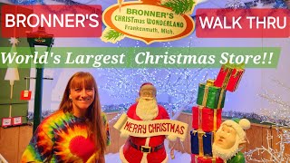 WORLDS LARGEST CHRISTMAS STORE BRONNERS CHRISTMAS WONDERLAND [upl. by Koziel]