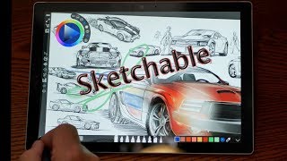 Surface Pro drawing app Sketchable Great app for drawing sketching [upl. by Stclair995]