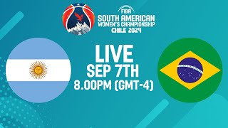 Final  Argentina v Brazil  Full Basketball Game  FIBA South American Womens Championship 2024 [upl. by Thissa]