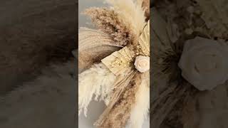 Pampas Grass Arrangement perfect for backdrop and wall decor babyshowerdecor backdrop archdecor [upl. by Narcissus]