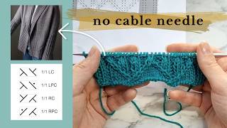 2Stitch Cable Tutorial 11 Crossing Stitches [upl. by Bencion]