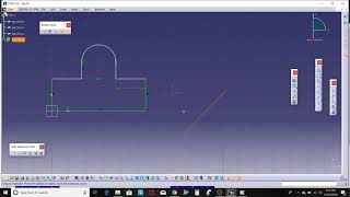 22 Sketcher Sketch Object CATIA V5  Object Definition fix Horizontal Vertical Auto search [upl. by Oliva]