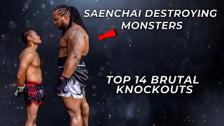 Saenchais Brutal Knockouts Destroying Monsters [upl. by Imeka]