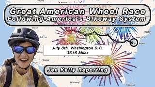 Jen Kelly Reporting On the Great American Wheel Race Washington DC [upl. by Kelila290]