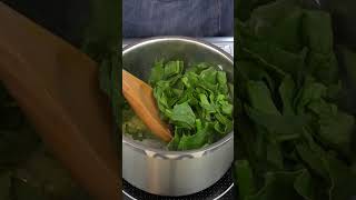 VEGAN Creamed Spinach SO CREAMY [upl. by Eleik]