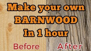 How to make your own barnwood [upl. by Magnolia686]