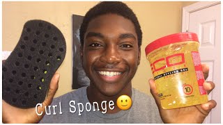 How To Get Defined Curly Hair With A Sponge [upl. by Goebel]