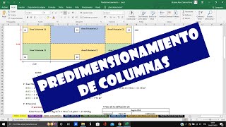 Predimensionamiento de COLUMNAS  2023 [upl. by Rakia]