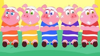 Five Little Piggies  Nursery Rhymes For Children  Cartoon Videos For Babies by Kids Tv [upl. by Aimak]