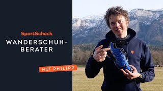 SportScheck Wanderschuhberater mit OutdoorProfi Philipp Reiter  Finde den perfekten Wanderschuh [upl. by Zielsdorf]