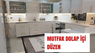 MUTFAKTA DOLAP İÇİ DÜZEN NASIL OLMALI😍 GENİŞ MUTFAK RAHATLIĞI☺️ [upl. by Mowbray]