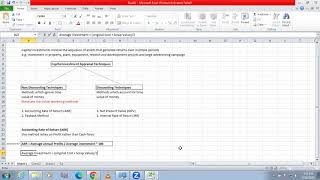 Capital Budgeting Non discounting techniques Accounting Rate of ReturnARR part 1 of 3 [upl. by Moise]