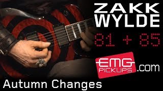 Zakk Wylde plays quotAutumn Changesquot on EMGtv [upl. by Ocirrej426]