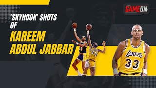 Unguarded Skyhook Shots of Kareem Abdul Jabbar  NBA [upl. by Etram]