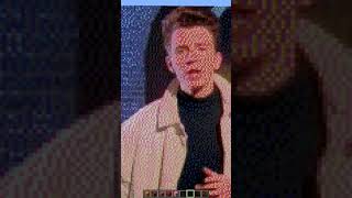 Minecraft Ultimate Rick Roll Minecraft Pixel art of RickAstley shorts [upl. by Malia]