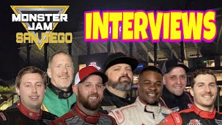 Monster Jam San Diego drive interviews 1132024 [upl. by Ahtiekahs]