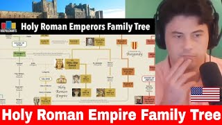 American Reacts Holy Roman Emperors Family Tree  Otto the Great to Francis II [upl. by Nelra655]