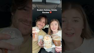 dunkin holiday drinks review❤️ pt 1 dunkindonuts dunkin coffee coffeereview shorts ytshorts [upl. by Duval]