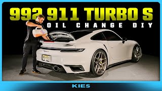 Porsche 911 992 Turbo S Oil Change DIY  RESET THE OIL LIGHT [upl. by Yedsnil]