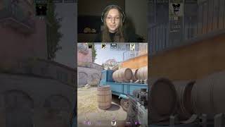 Unbelievable 🎯 Girl Takes Out 3 with a SCOUT 🔥 csgo girl gaming [upl. by Roche]