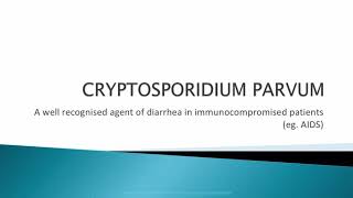 Cryptosporidium parvum [upl. by Cordy683]