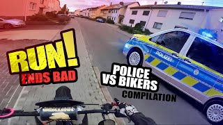 BIKERS VS COPS Motorcycle Police Chase 50 [upl. by Aehtorod]