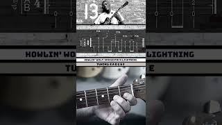 Smokestack Lightning Guitar Riff by Howlin WolfHubert Sumlin With Tab [upl. by Pall]