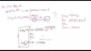 Reaction of ethyl acetoacetate with dihaloalkane [upl. by Kuehnel]