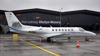 Cessna 560 Citation Encore DCAWR  Olsztyn Mazury Airport EPSY  Lotnisko Olsztyn Mazury  HD [upl. by Anitnerolf54]