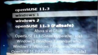 Instalar Linux OpenSuSE 113 junto a Windows 7 DUAL BOOT NO VIRTUALBOX NI VMWARE [upl. by Nnayr130]