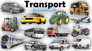 Learn Transport Names Vehicles Name  Mode of Transport  Basic English Learning [upl. by Llevra572]