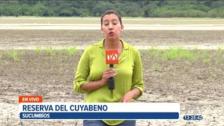 La laguna más grande de la reserva de cuyabeno está completamente seca [upl. by Fields]