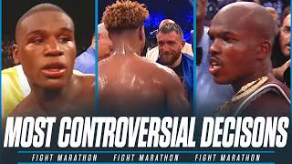 The Most Controversial Decisions In Boxing  FIGHT MARATHON [upl. by Ymorej]