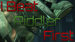 I Beat Riddler First In Batman Arkham City [upl. by Sobmalarah278]