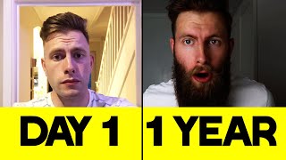 I GREW THIS BEARD IN A YEAR Beard Growth 1 Year Timelapse [upl. by Reddin]