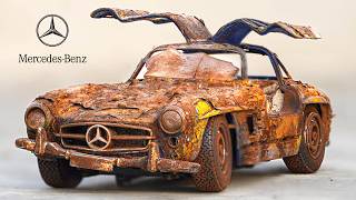 Incredible Restoration MERCEDES Benz 300 SL Gullwing  Great Revival [upl. by Gareri]