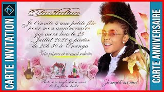 TUTO BOY COMMENT FAIRE UNE CARTE INVITATION SUR PHOTOSHOP Anniversaire [upl. by Merill]