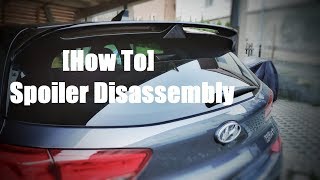 How To Spoiler Demontieren  Disassembly am i30N [upl. by Averyl]