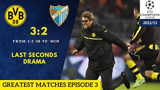 Greatest matches Ep3 Champions League 201213 Borussia Dortmund  Malaga 32 [upl. by Just]