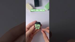 Glow in the dark monster👻halloween shorts polymerclay monster frankenstein [upl. by Gnil]