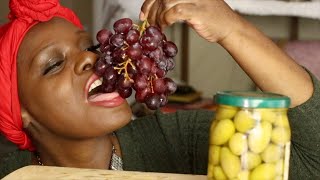 Italian Olives amp Sweet Grapes ASMR Eating Sounds [upl. by Caitrin321]