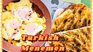 Menemen Turkish Eggs Recipe with Cheese and Tomatoes [upl. by Malloy]